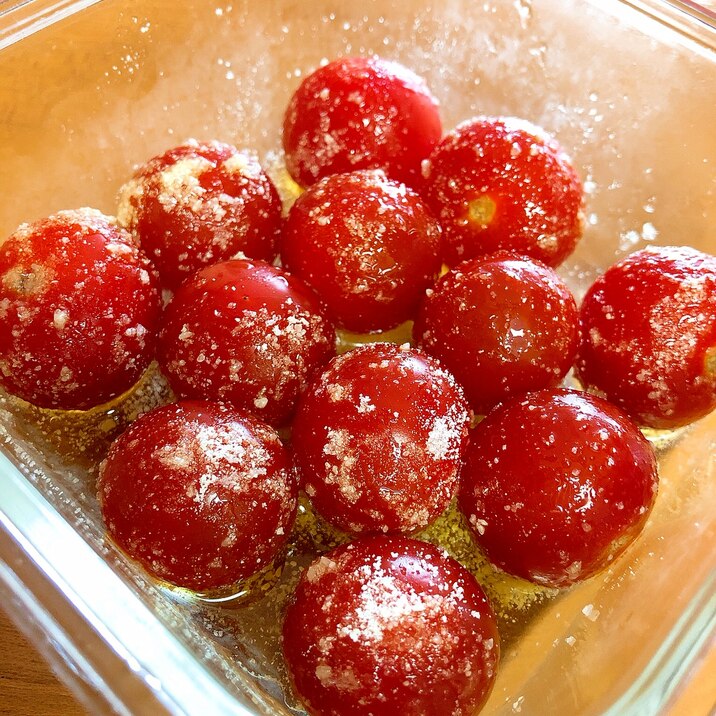 作り置きに ミニトマトの粉チーズマリネ レシピ 作り方 By ミートソース 楽天レシピ